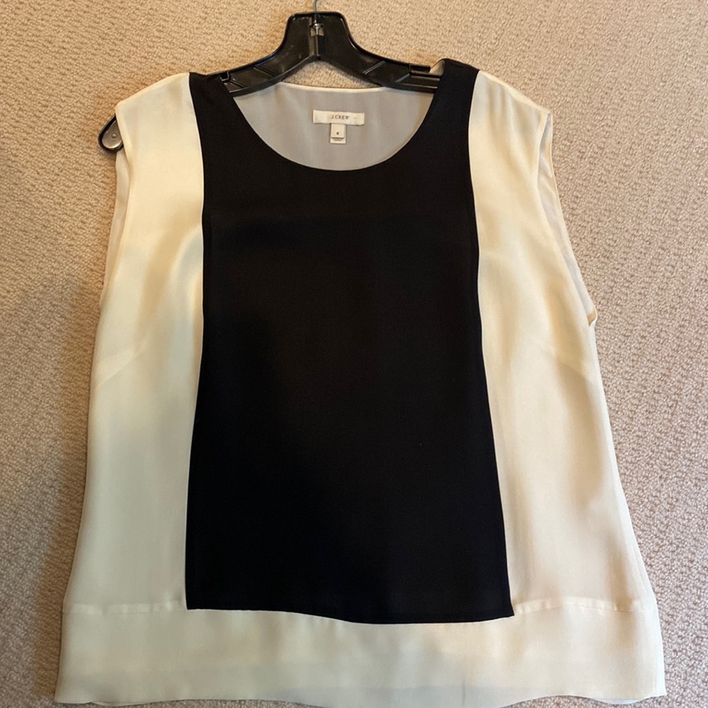 J. Crew women's color block blouse excellent condition